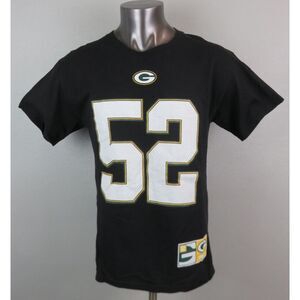 Mens NFL Majestic Green Bay Packers Matthews 52 Jersey‎ Shirt Size L Black